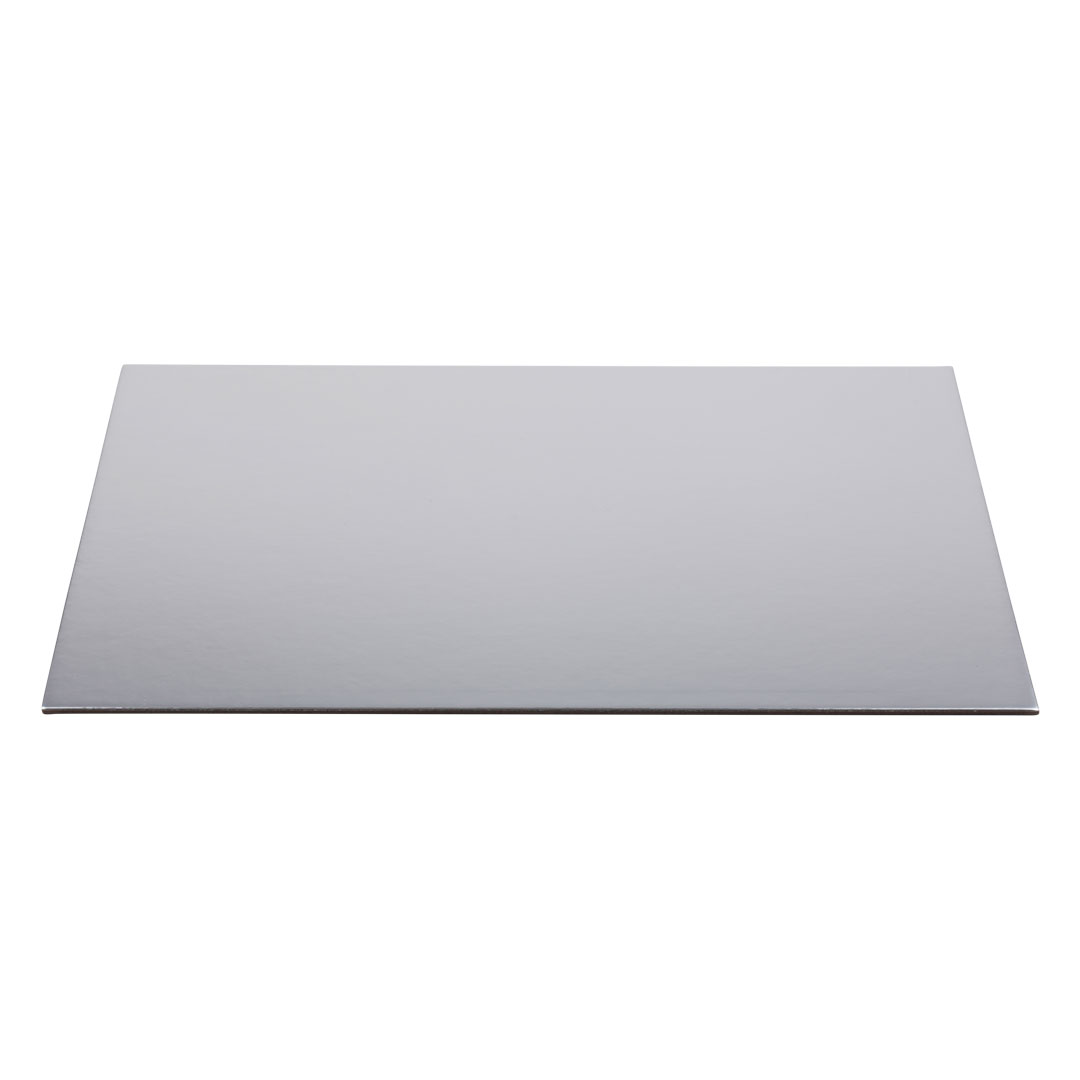 Rectangular Silver Standard Foiled Cake Boards