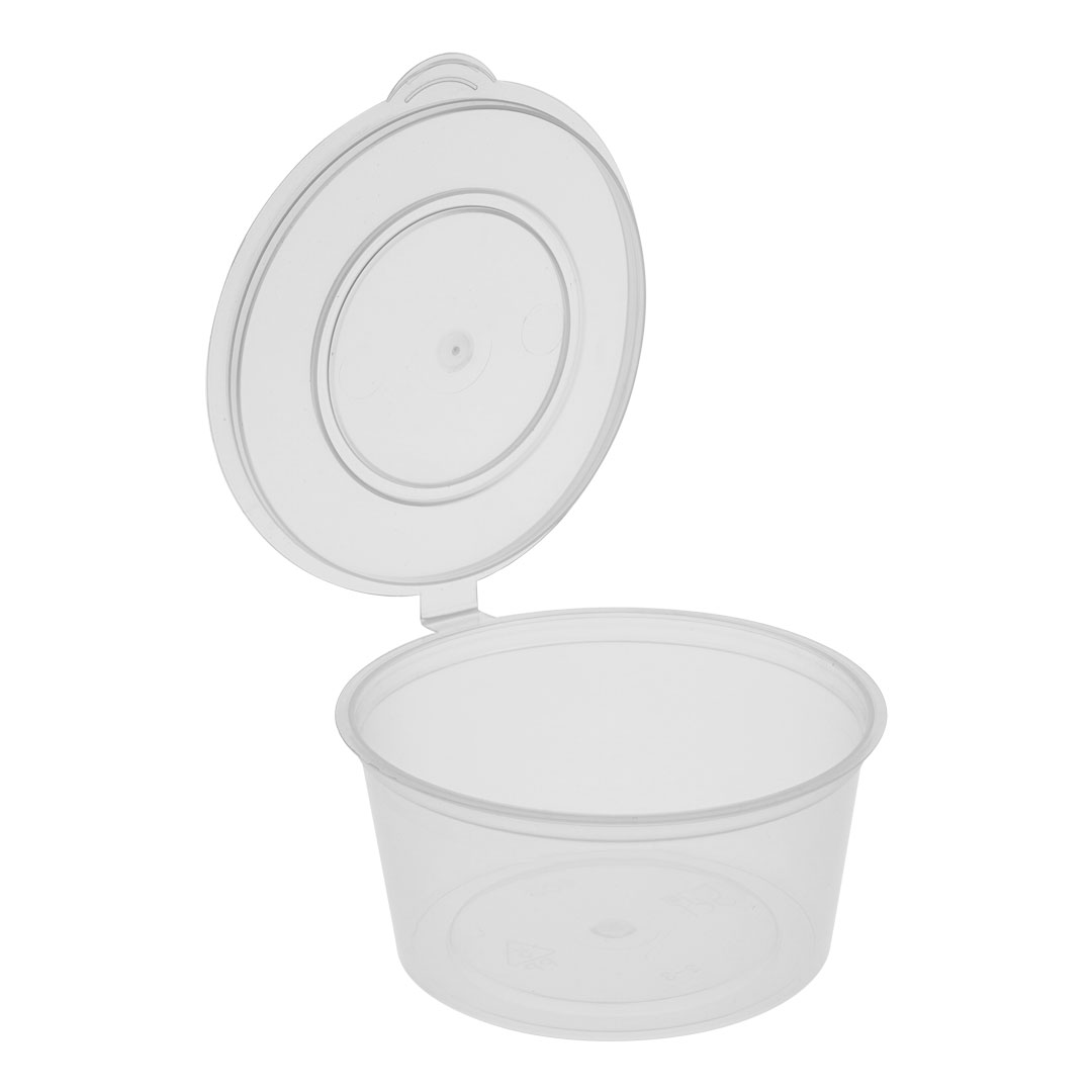 Clear Hinged Lid Portion Cups