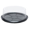 Black Cake Base with Clear Dome Lid - Thumbnail Image 3